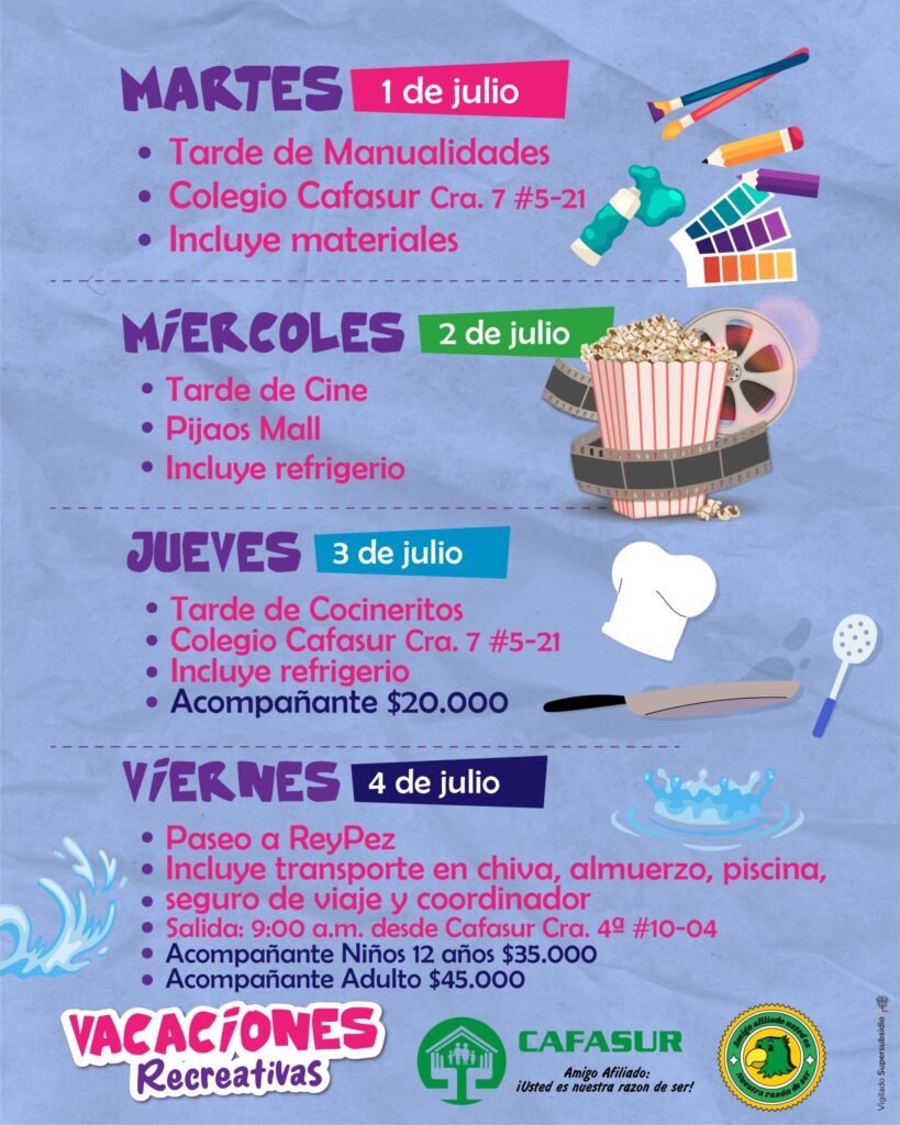 VACACIONES RECREATIVAS Programacion