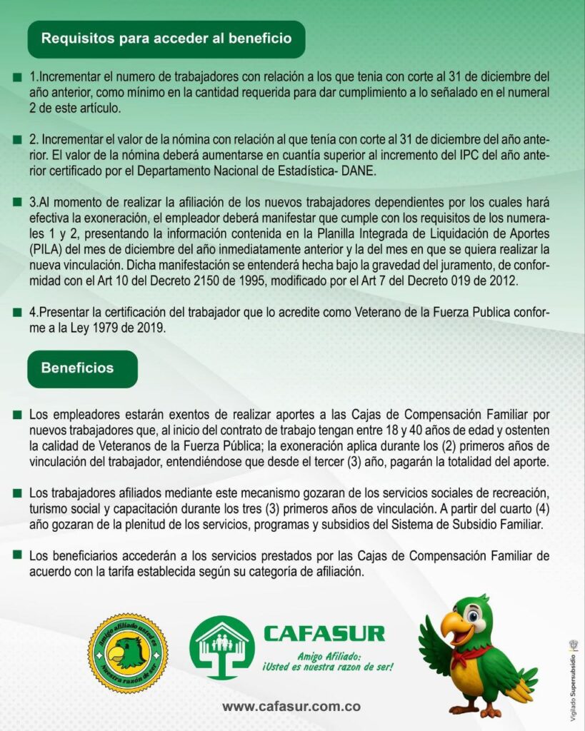 BENEFICIOS PARA VETERANOS DE LA FUERZA PUBLICA