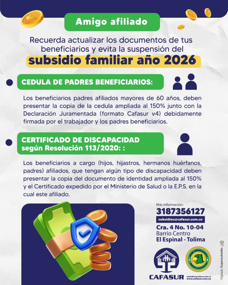 Novedades para actualizar información