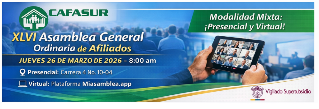 Invitación XLVI Asamblea General Ordinaria de Afiliados