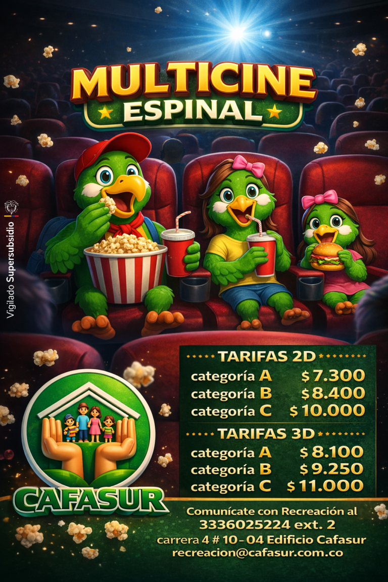 Tarifas Multicine Espinal